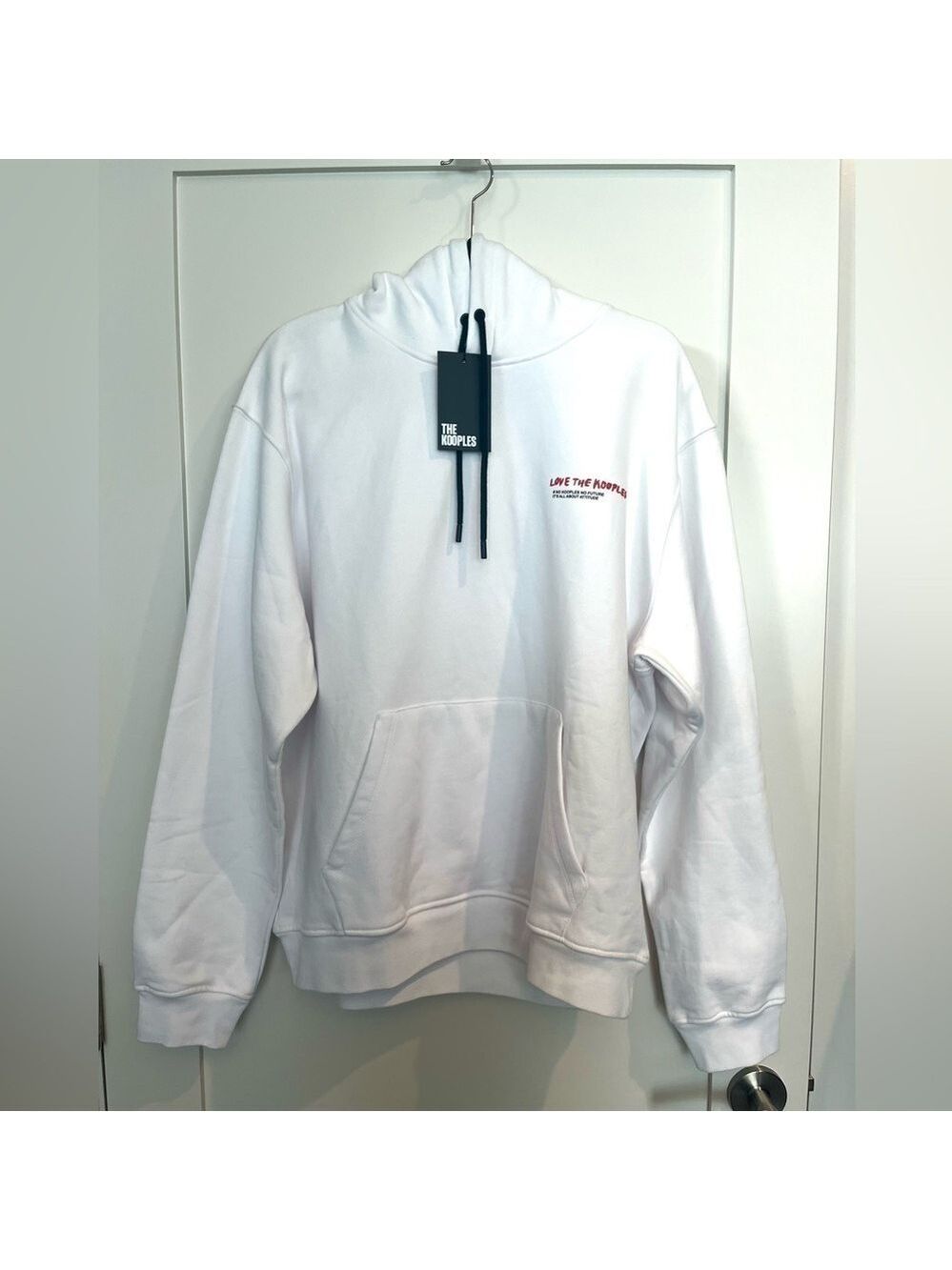 The Kooples  Street Brand Graphic Designer White Hoodie